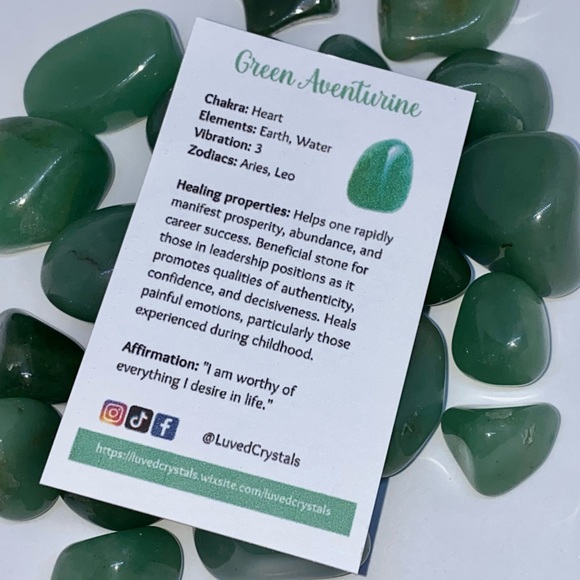Green Aventurine Tumbled Crystal - Picture 3 of 4